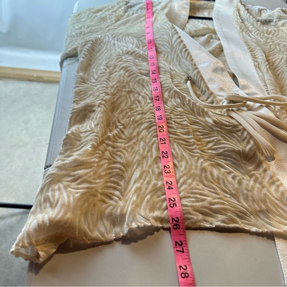 Vintage Burned Velvet Open Front Whimsigoth Fairy Goth Duster, XL - Picture 10 of 11